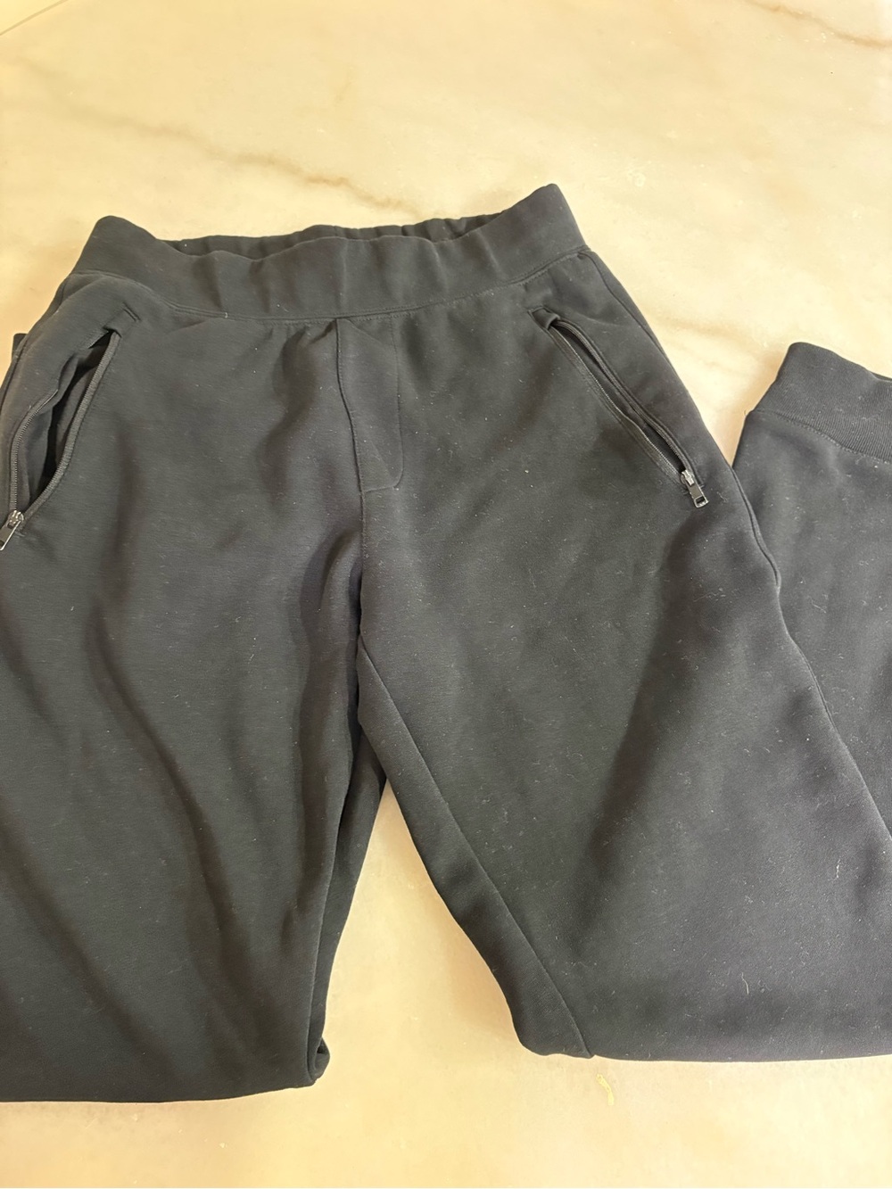 Uniqlo Kids Black Zip-Pocket Jogger Sweatpants